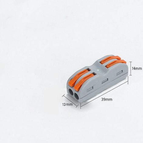 Enowelir 10 Pièces Connecteurs Électriques Rapides à Levier, Bornes de Câblage Compactes 2 Entrées 2 Sorties (1/4)