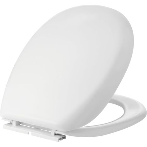 Styletech, Sedile WC Pinguino EVO in Polipropilene infrangibile per vasi universali, cerniera uniblock regolabile, peso 1,20 Kg, completo di kit paracolpi e kit di fissaggio, Made in Italy, Bianco (1/2)