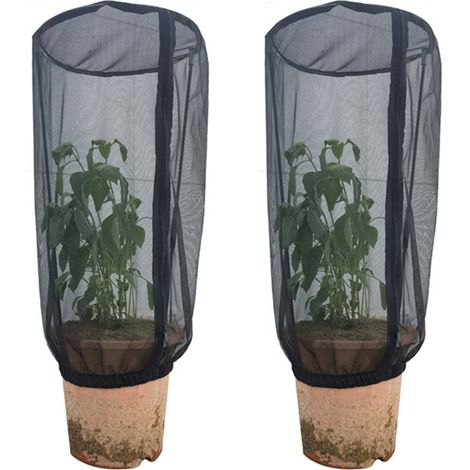 Filet de protection pour jardinière auto-porteur avec cage ornementale [Lot de 2]