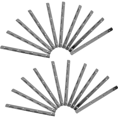 Lot de 10 charnières piano continues pour meubles et boîtes (1/5)