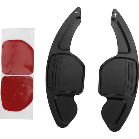 GARRYFIZH 2x Pales de Commande au Volant, Noir, Compatible A3/A4L/A5/A6/A7/A8/S5 (1/5)