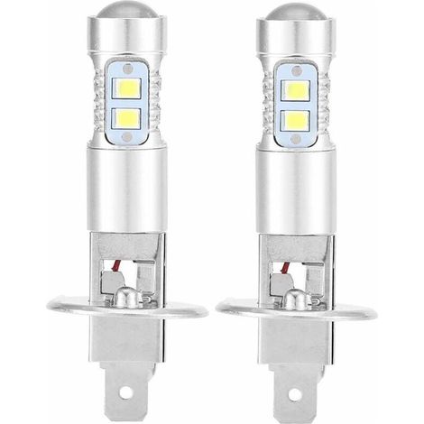 – Ampoules H1 6000K Ultra White 100W – Luminosité 1800LM – Installation facile – Économie d'énergie pour feux de croisement (1/5)