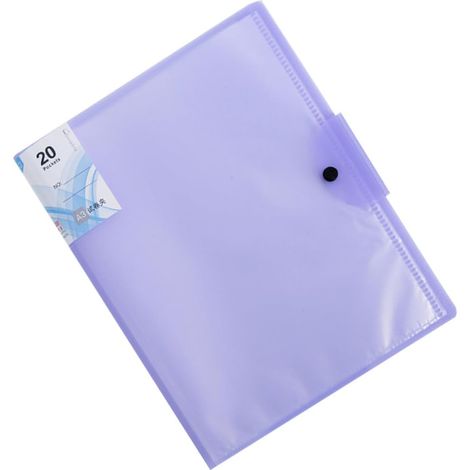 Classeur Porte-Documents A3 Transparent 20 Pages Organiseur de Dossiers (1/5)