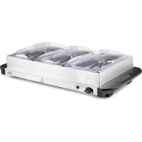 Buffet Chauffant - 3 Bacs GN 1/3 (1/2)
