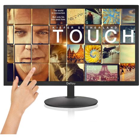 22 Pouces Tactile Moniteur de Surveillance sécurité écran Interface multifonctionnelle BNC, HDMI, AV, VGA, USB, PC entrée Moniteur LCD Monitoring de 1920x1080 Full HD (1/5)