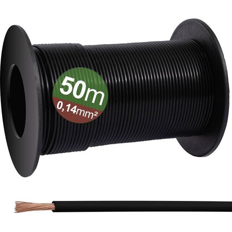 Quadrios 23CW021 Filo singolo 0.14 mm² Nero 50 m (1/3)