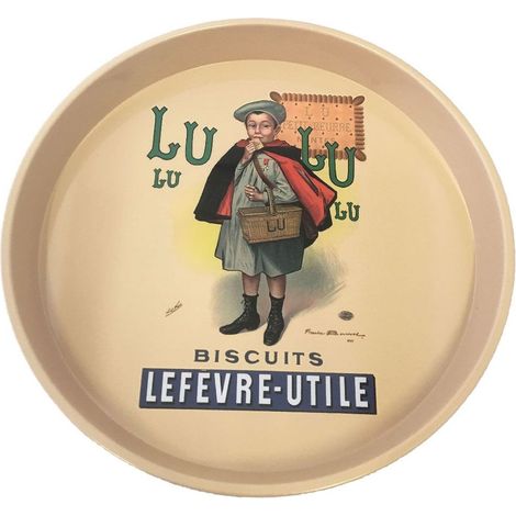 Plateau métallique rond Lu 30 cm