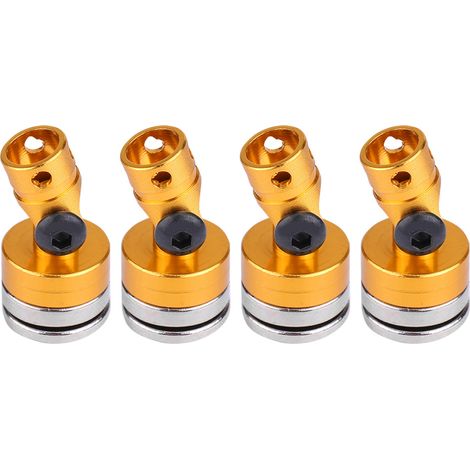4 Pièces Support de Montage Magnétique Invisible pour Châssis SCX10 1:10 - Jaune (1/5)