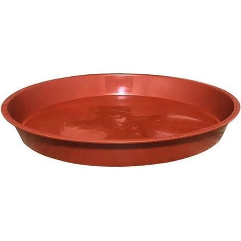 Lot de 10 Soucoupes pour Plantes, Soucoupes pour Pots de Fleurs pour Plantes, Plateaux de Planteur pour Intérieur, Extérieur, Jardin - 23cm/Rouge