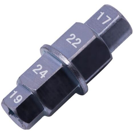 Eje delantero de motocicleta, llave para eje de rueda, llave especial para eje de rueda de motocicleta, llave hexagonal, eje de rueda de motocicleta, eje delantero (negro)