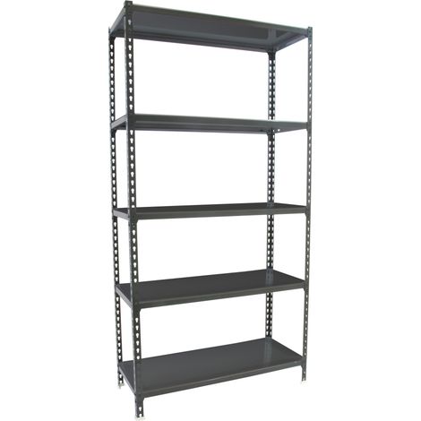 SimonRack Scaffale Portaoggetti, 2000x1100x300 mm, 5 Ripiani, Portata 200 kg per Ripiano, Metallo, Scaffale da Garage, Antracite/Zincato – Simonclick