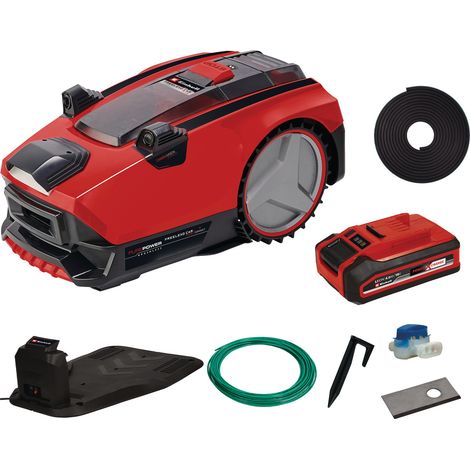 Einhell Robot Tondeuse FREELEXO CAM plus 600 PXC (18 V, Brushless, Caméra intégrée, surface de gazon max. de 600 m²) Livré avec Batterie 4,0 Ah et Chargeur (1/5)