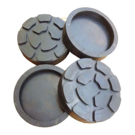 4X Patins en caoutchouc Réceptacles en caoutchouc 130 mm pour plaque de 110 mm Ponts élévateurs Outils de réparation (1/3)