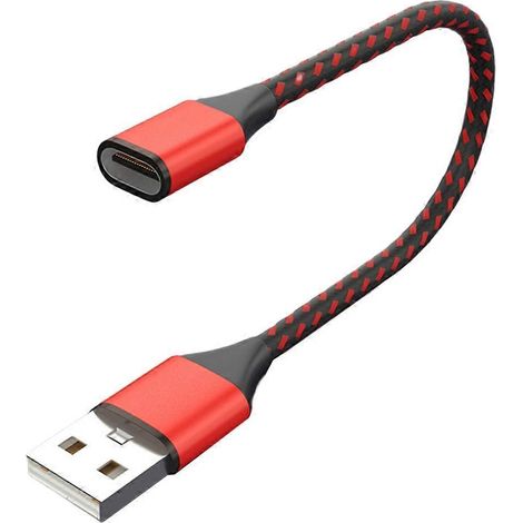 Câble d'extension USB-C femelle vers mâle USB 2.0, adaptateur rallonge (1/4)