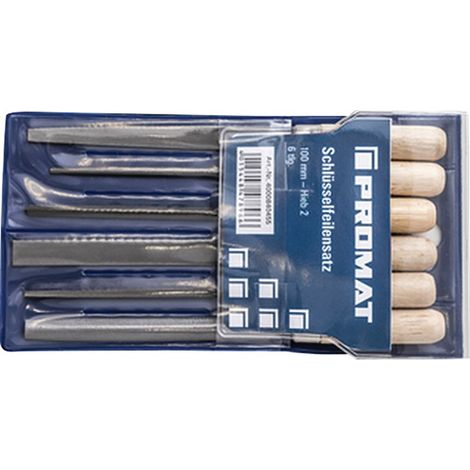 Juego de limas para llaves L.100mm corte 2 PROMAT