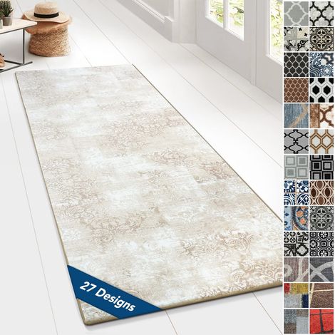 Tapis Ornement Vintage Oriental pour la Cuisine, Le Couloir et Le Salon 80 x 150 cm - Davoli
