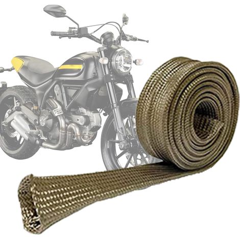 Gaine thermique de voiture, bouclier thermique de fil de voiture, protection de fil de fer découpable pour le câblage électrique des câbles de frein (1/5)