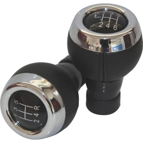 Pommeau Levier Vitesse Auto Mini Cooper Noir, 6 Rapports (Marche Arrière Haut Gauche) (1/4)