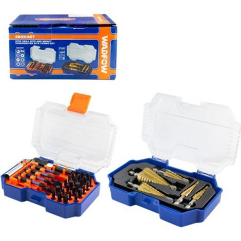 Coffret de 32 forets étagés + forets à percussion - MARQUE