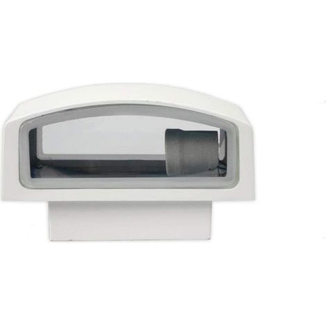 Applique a parete per esterno ip44 lampada da muro e27 lampioncino per giardino e terrazzo bianco
