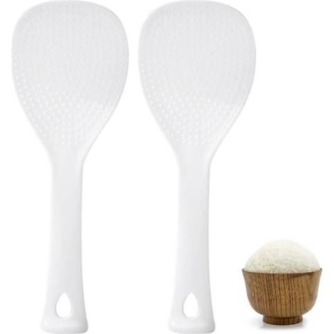 Rice Spoon - Not Specified - Set of 2 - 19.7 x 7 cm - Non-Stick - Ergonomic (1/4)