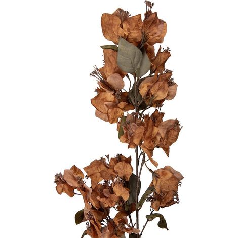 Branche de Fleur Artificielle Décorative en Plastique Marron et Fleurs Jaunes 101 cm - PANGIVO (1/2)