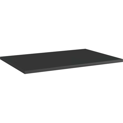 Maison Exclusive - Ripiani per Libreria 8pz Nero Lucido 60x40x1,5cm Multistrato (1/5)