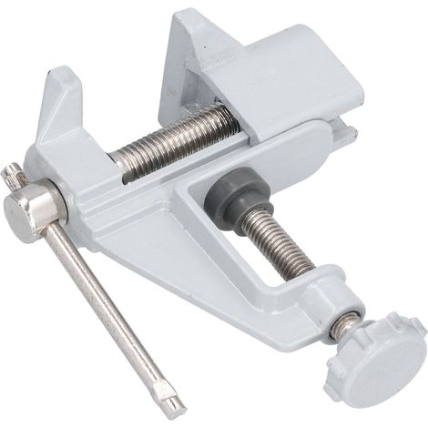 Étau d'établi petit, en alliage d'aluminium, multifonctionnel, professionnel, pour le jardinage et le travail du bois. (1/5)