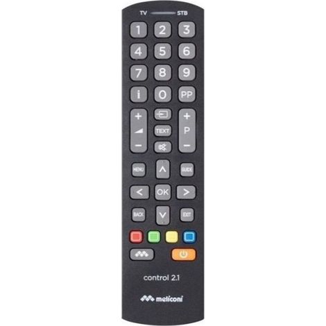Télécommande Universelle - Pour 1 TV et 1 Décodeur TNT SAT ADSL Câble - Préprogrammée et Programmable - 1 Pièce