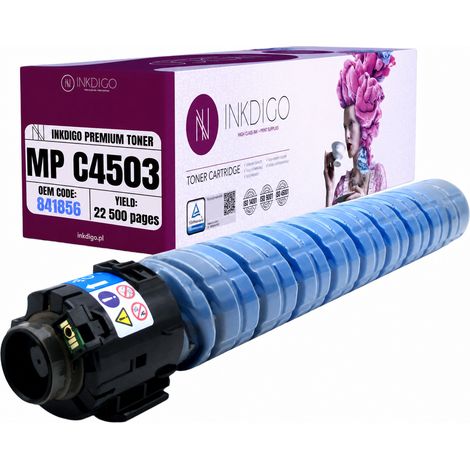 Toner Inkdigo 841856 compatibile con Ricoh Aficio MPC4503asp MPC5503asp certificato TÜV (1/5)