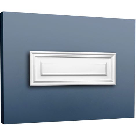 Placa para puerta aplanada Orac Decor D504 LUXXUS Panel para pared y puerta Elemento decorativo blanco (1/5)