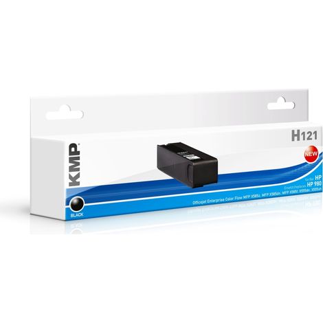 Cartouche d'encre KMP compatible avec HP 980 (D8J10A), noir