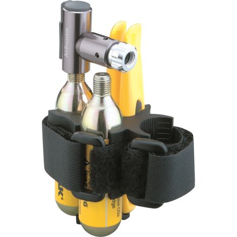 Topeak Halterung Air Booster Race Pod X für Reifenheber & Kartuschenpumpe, Schwarz (1/3)