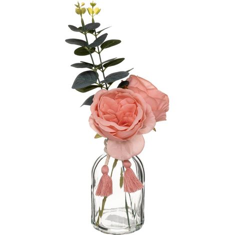 Arreglo floral en jarrón Carmen A. 30 cm - Atmosphera créateur d'intérieur