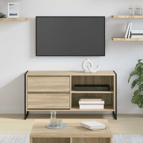 vidaXL Mobile TV Sonoma 100 x 36 x 49,5 cm Legno multistrato