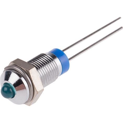 Voyant LED lumineux  Bleu RS PRO, dia. 6mm, 2V c.c., taille de la lampe 3 mm ( Prix pour 1 )