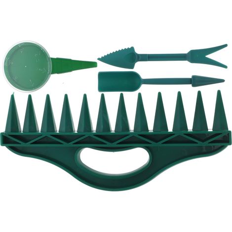 Gartenset mit Saatgutabstandshalter und Reihenpflanzer für