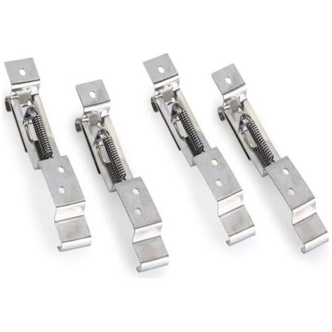 2pcs Remorque Nombre Plaque Clips Licence Support de Plaque de Fixation à Ressort En Acier Inoxydable (1/4)