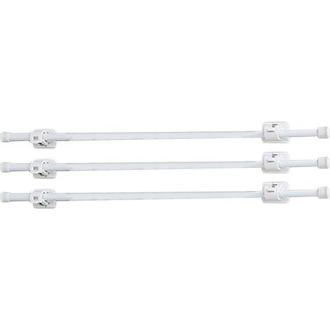 à rideaux télescopique avec supports support fiable ensemble