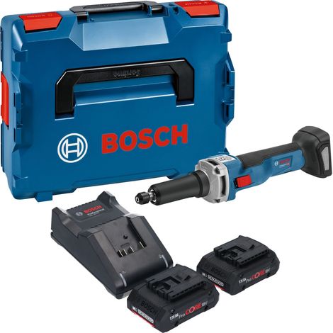 Bosch GGS 18V-23 LC Smerigliatrice diritta professionale a batteria 18 V senza spazzole + 2x batteria ProCORE 4,0 Ah + caricabatterie + L-Boxx