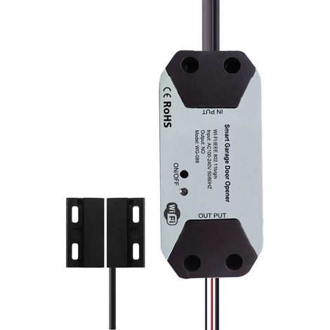 Contrôleur de porte de garage WiFi intelligent - Compatible Tuya et Smart Life avec commande vocale Alexa Google