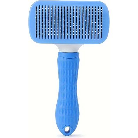 Peigne de massage pour animaux, brosse pour enlever les poils morts, outil simple en un clic pour retirer le sous-poil mort des chiens et des chats (1/5)