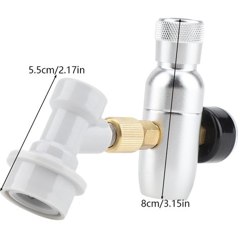 Kit de régulateur/chargeur de CO2 16 g pour fût de bière pression domestique (0-150 PSI) (1/5)