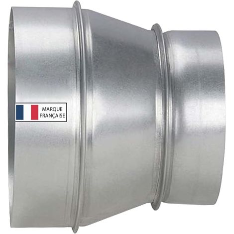 1 Réducteur de Conduit Acier Galvanisé 125/160 mm Ventilation Chauffage Climatisation