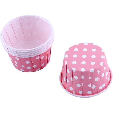 100 caissettes en papier pour cupcakes, moules à muffins, décoration fête mariage rose.