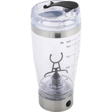 Presse fruit,Mélangeur Portable de 450mlNouvelle tasse à remuer électrique en acier inoxydable USB mélangeur automatique pour jus (1/4)