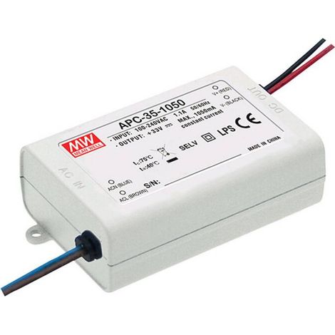 Driver LED MW Mean Well APC-35-500 35 W 25-70 V 500 mA Courant constant Y498451 (1/4)