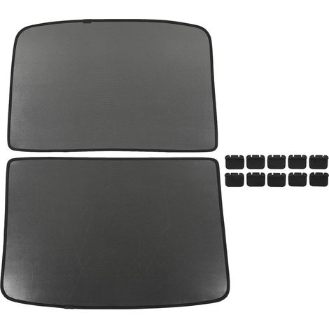 Store pare-soleil de toit vitré, isolation thermique, protection UV, modèle fendu pour Tesla Model Y 2021-2023, noir (1/5)