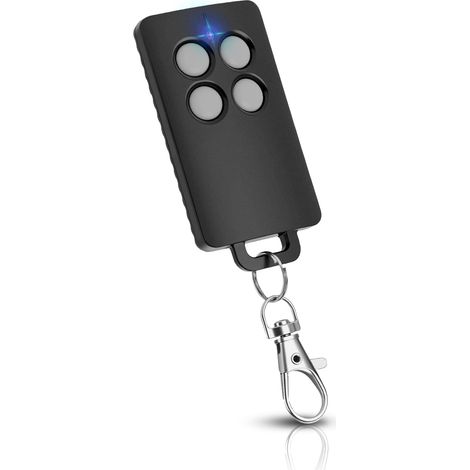 Télécommande Portail AAM0121 Compatible 433,05–434,79 MHz, 4 Canaux, Code Tournant Sécurisé, Portée 50 m, Remplacement Garage et Portail Gris(Lot de 1) (1/5)