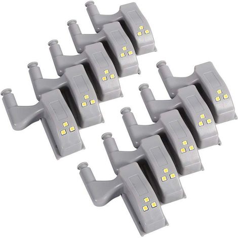 10PCS LED Lumières Charnière Ampoule Universal Cabinet Armoire pour Cuisine Moderne Décoration Lampe (Couleur : Blanc chaud) (1/5)